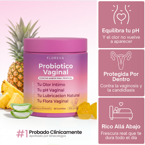 Gomitas Probióticas Floreva™ Con Lactobacillus y Piña Tropical