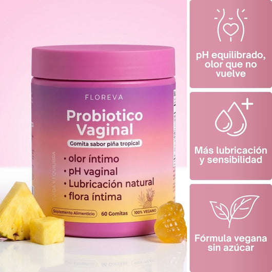 Gomitas Probióticas Floreva™ Con Lactobacillus y Piña Tropical