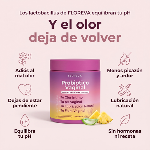 Gomitas Probióticas Floreva™ Con Lactobacillus y Piña Tropical